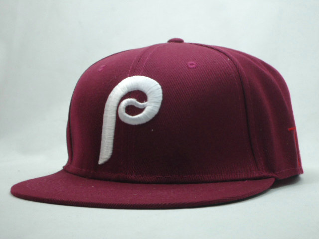 Philadelphia Phillies Red Snapback Hat SF 1